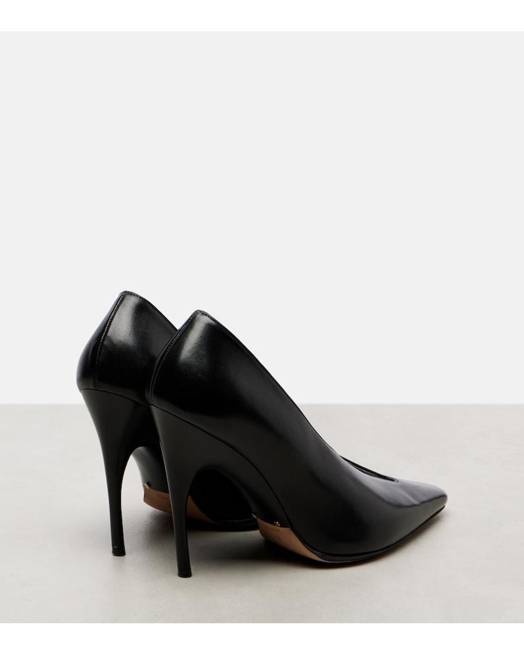 Balenciaga Black Duchesse Leather Pumps