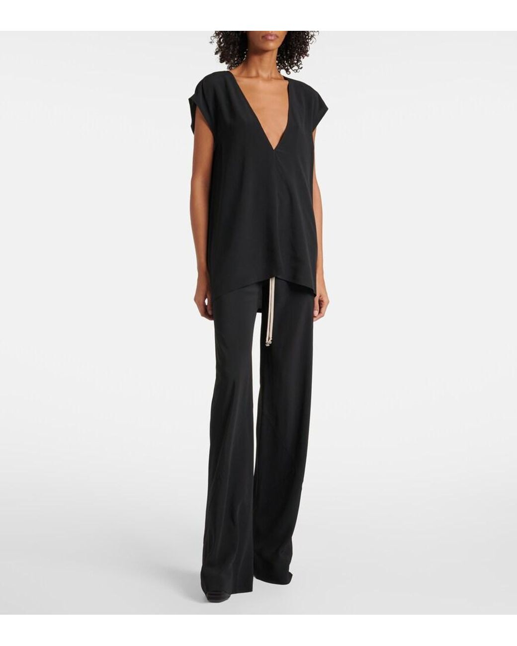 Top Dylan Rick Owens de color Black