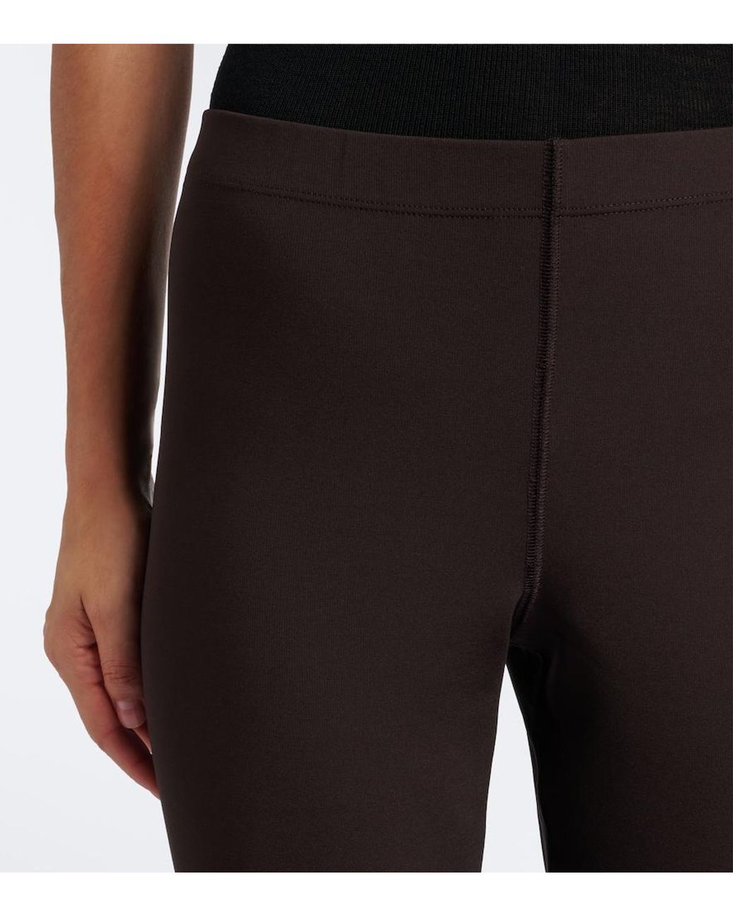 Sportmax Black Jersey Leggings