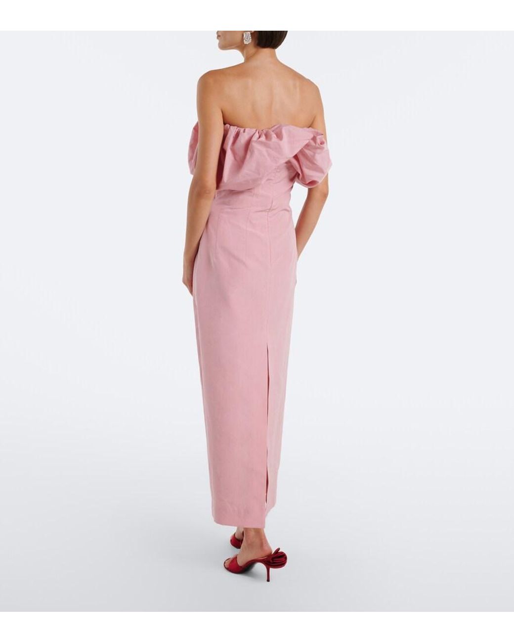 Magda Butrym Pink Cotton And Silk Corset Dress