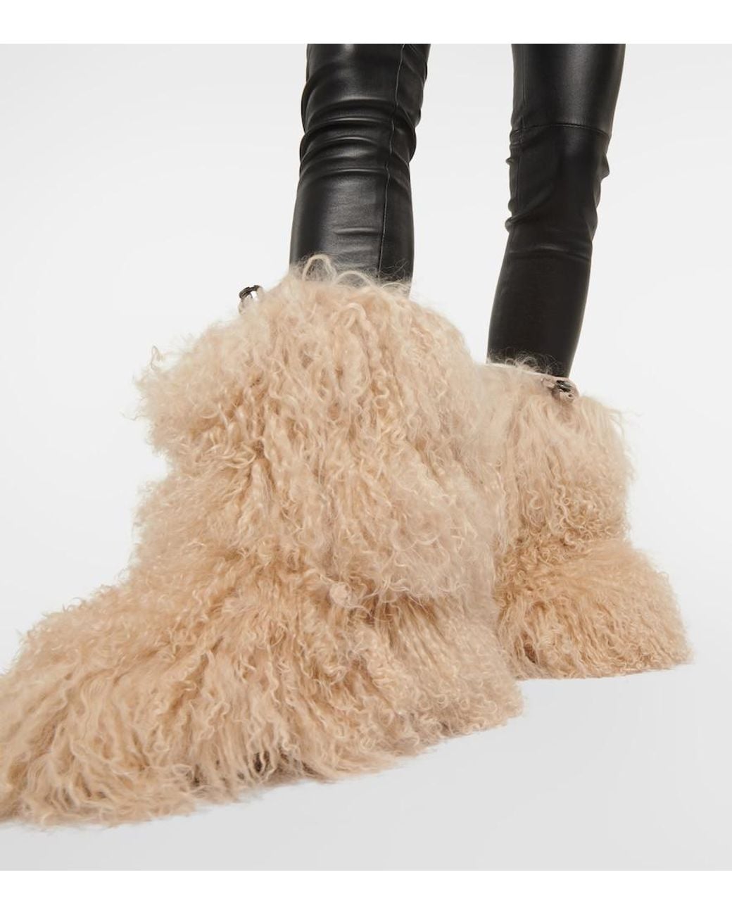Bogner Natural Les Arcs Shearling Snow Boots