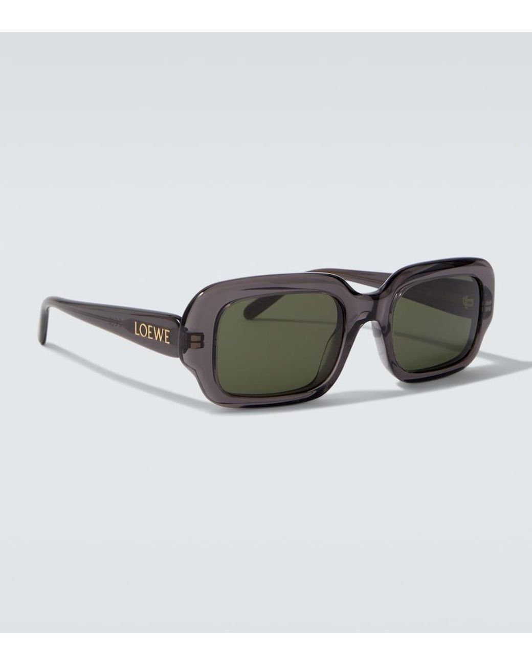 Loewe Brown Slim Rectangular Sunglasses for men