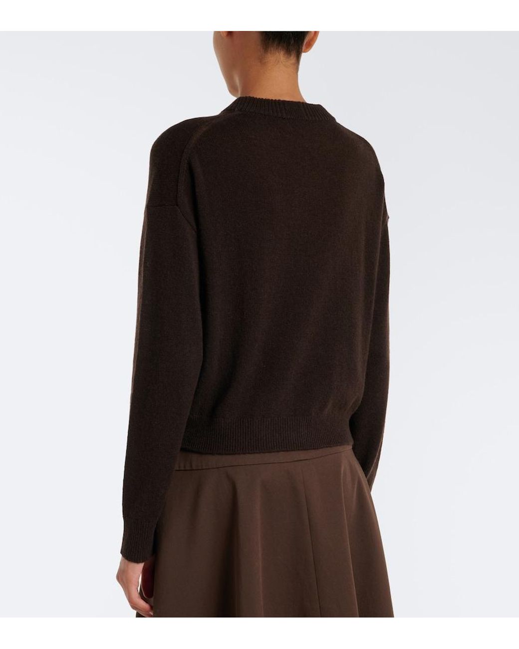 Jardin Des Orangers Black Virgin Wool And Cashmere Sweater