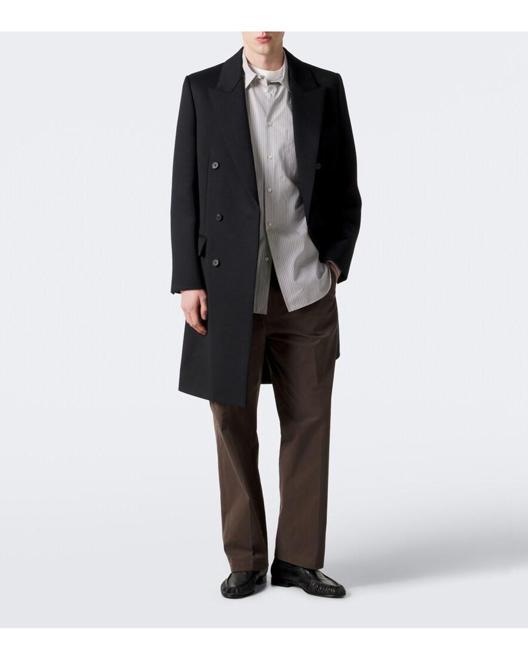Pantaloni Regular Nesper di The Row in Brown da Uomo