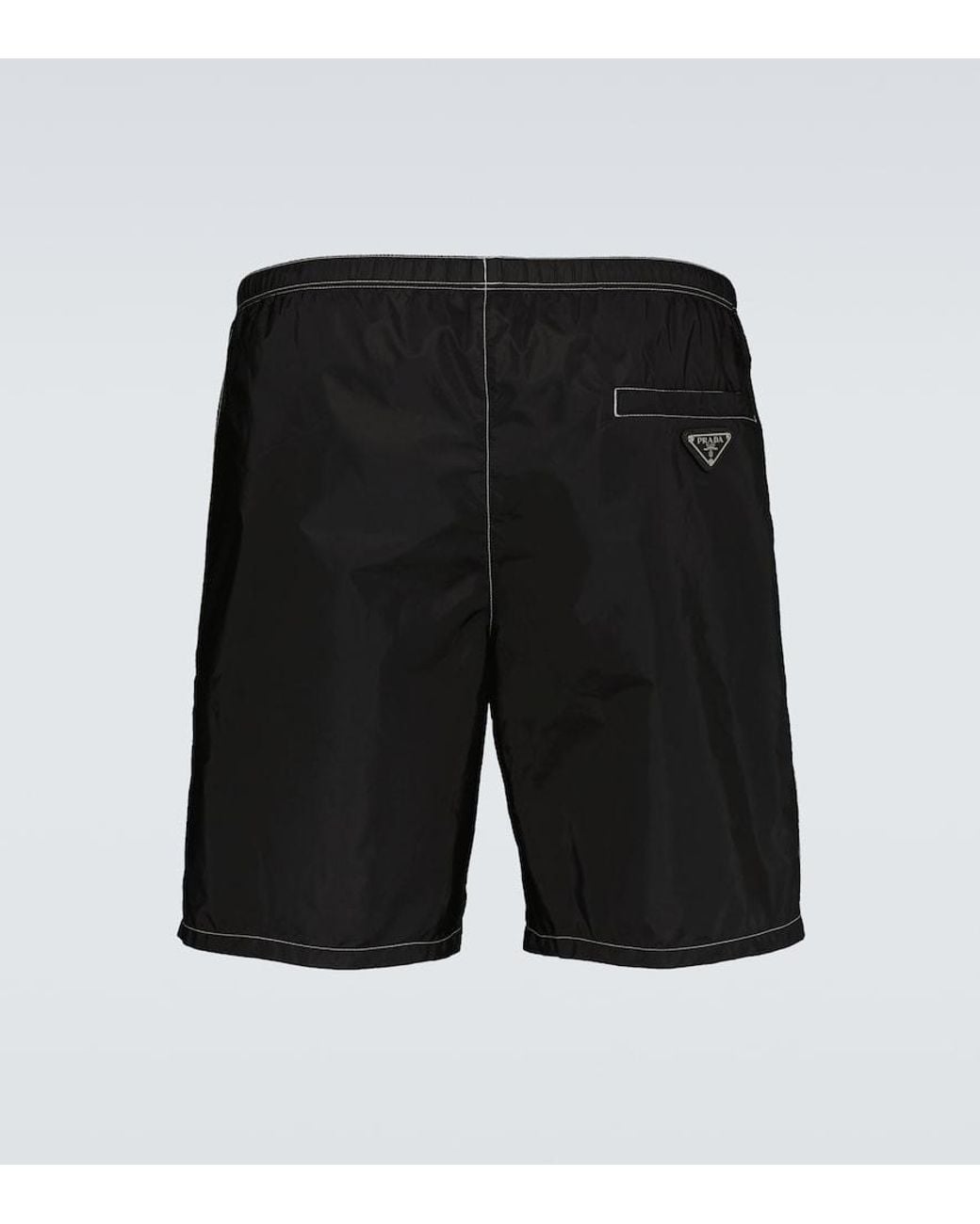 Prada Black Re-Nylon Swim Shorts for men