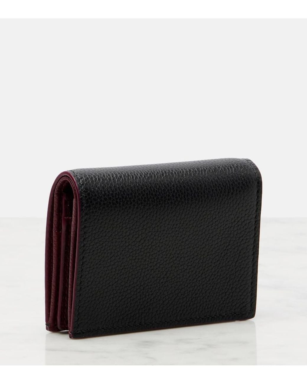 Gucci Black Gg Marmont Leather Wallet