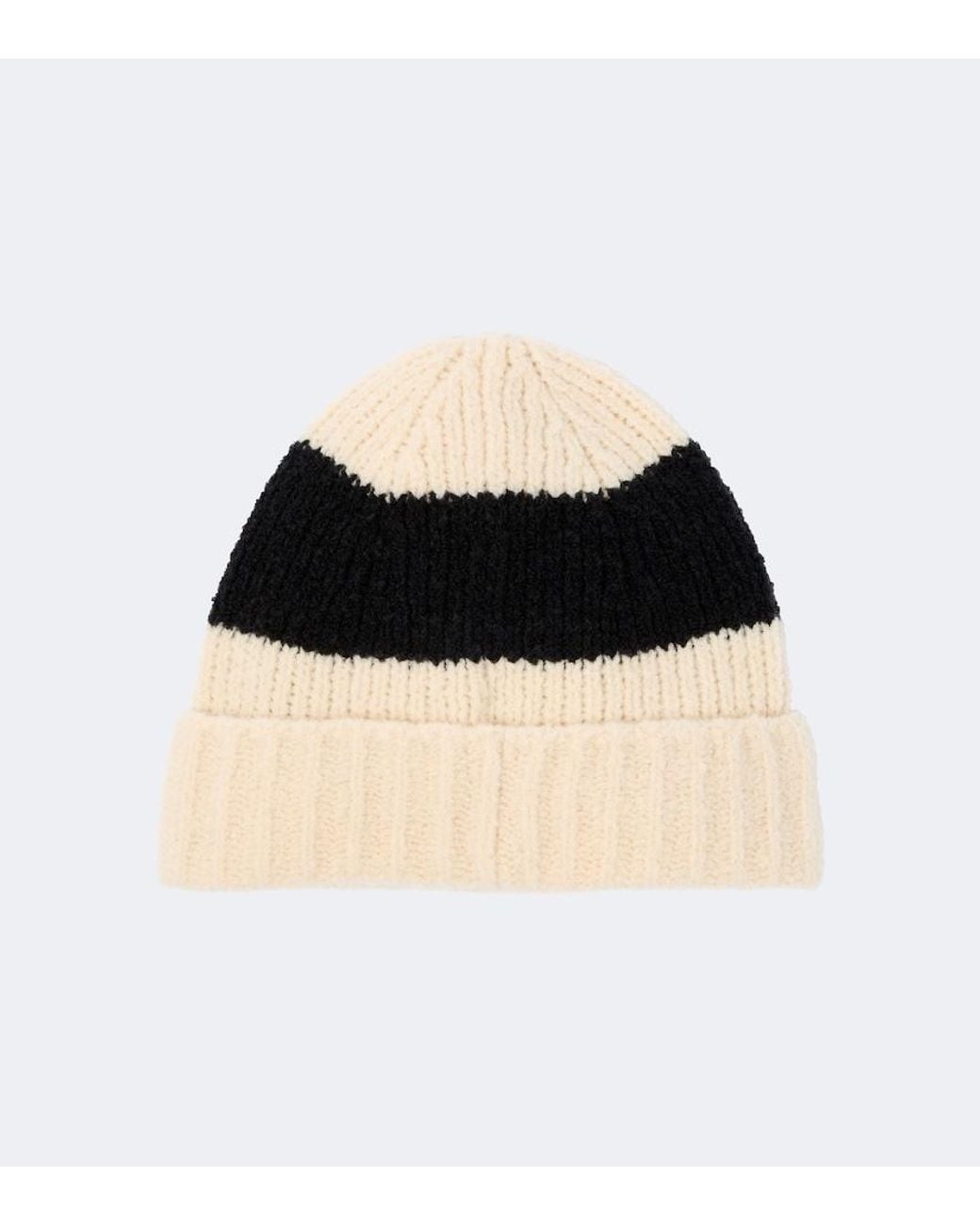 Moncler Black Wool-Blend Beanie for men