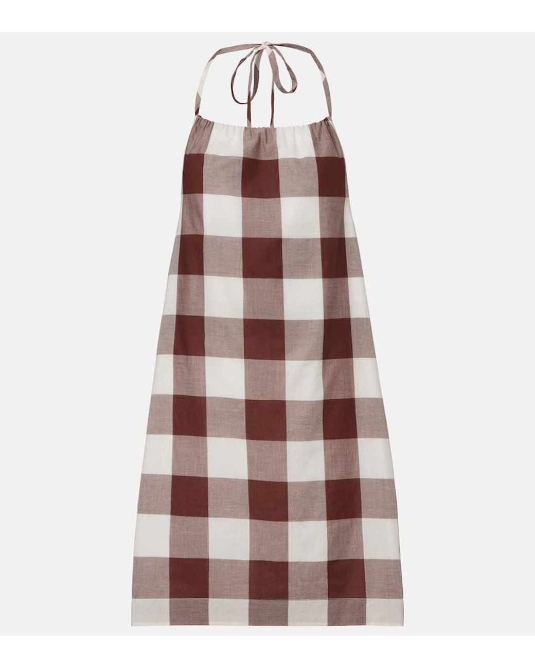 Posse Multicolor Callie Gingham Cotton Minidress