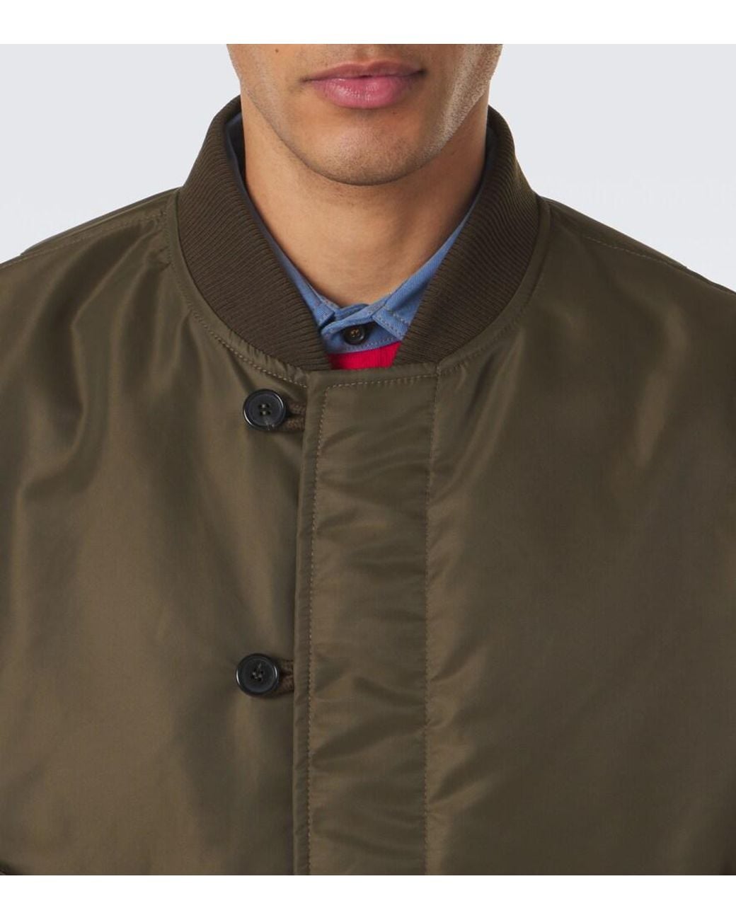 J.W. Anderson Green Oversized Bomber Jacket for men