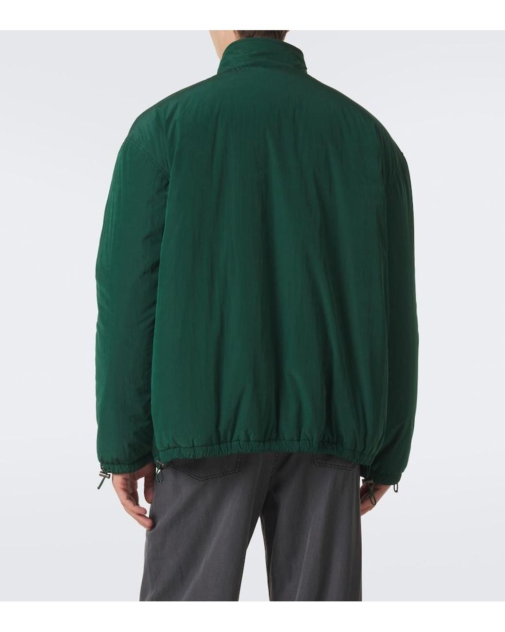 Miu Miu Green Logo Technical Jacket for men