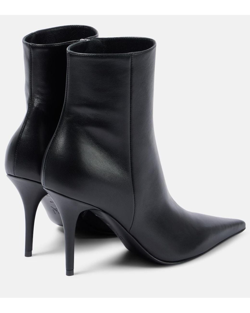 AMINA MUADDI Black Barbara 90 Leather Boots