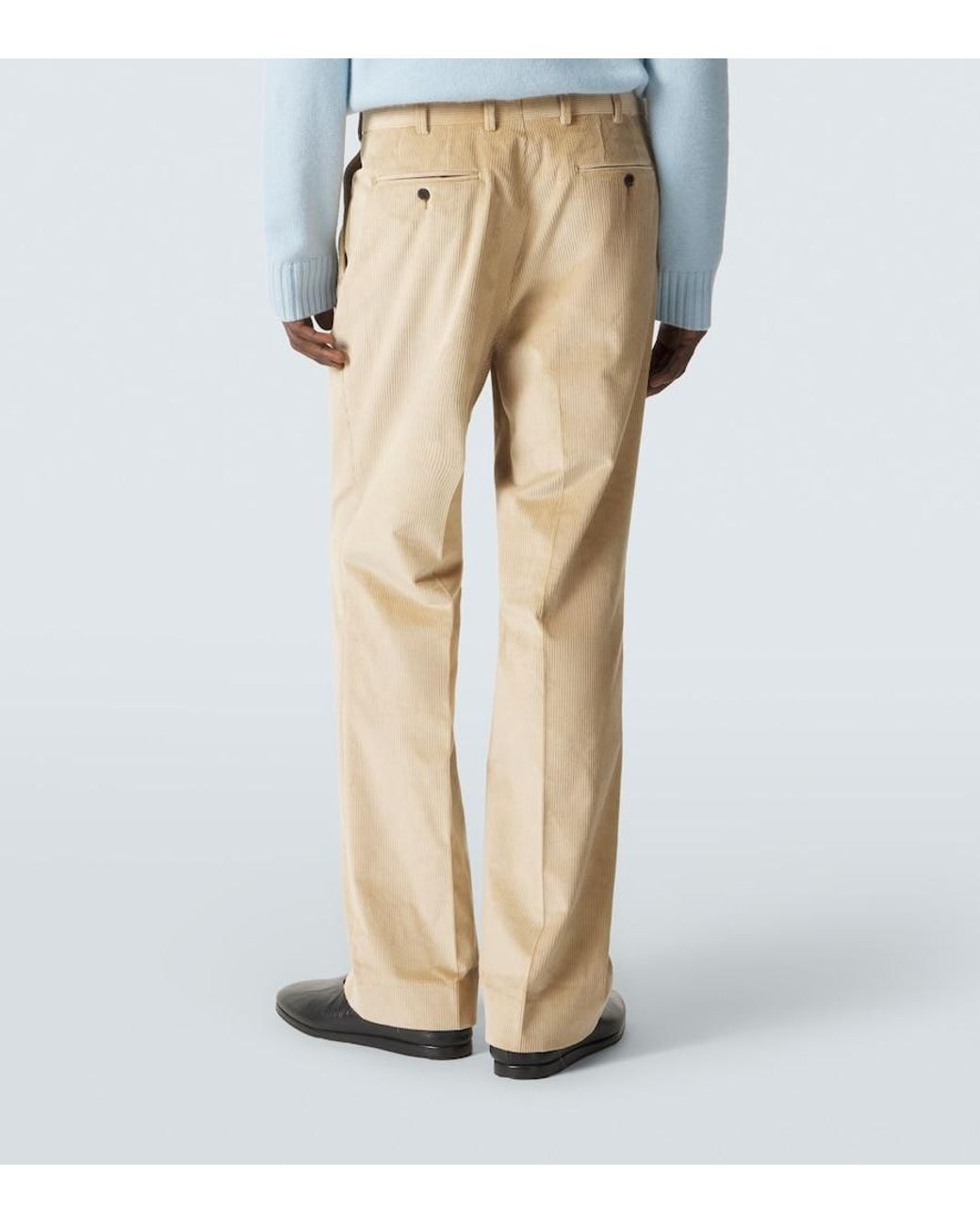 Saman Amel Weite Hose Amo Aus Cord in Natural für Herren