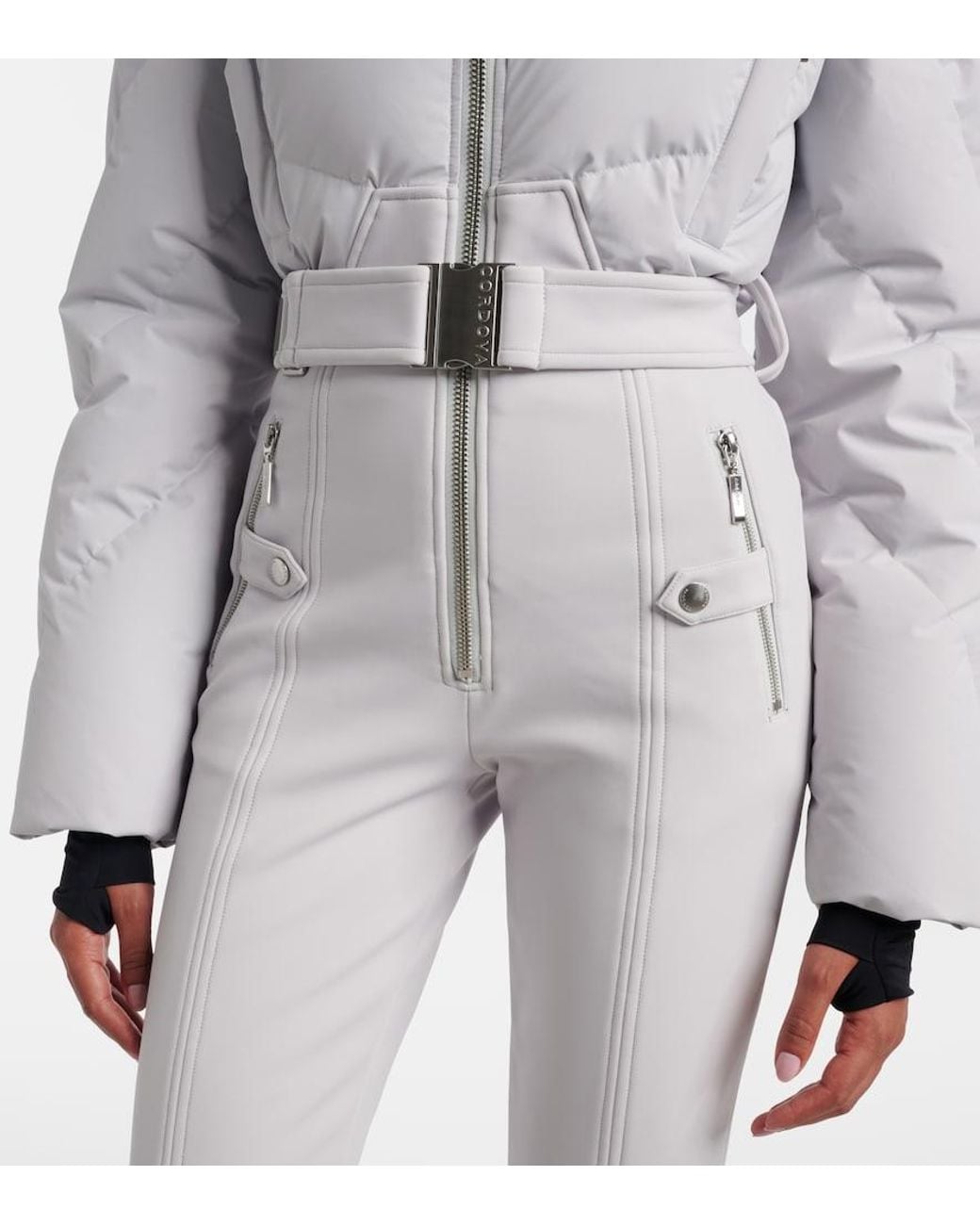 CORDOVA White Ajax Quilted Down Ski Suit