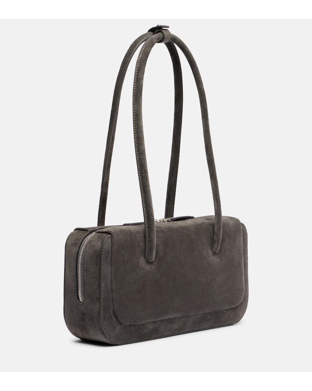 Aesther Ekme Black Lagune Bowling Mini Suede Shoulder Bag