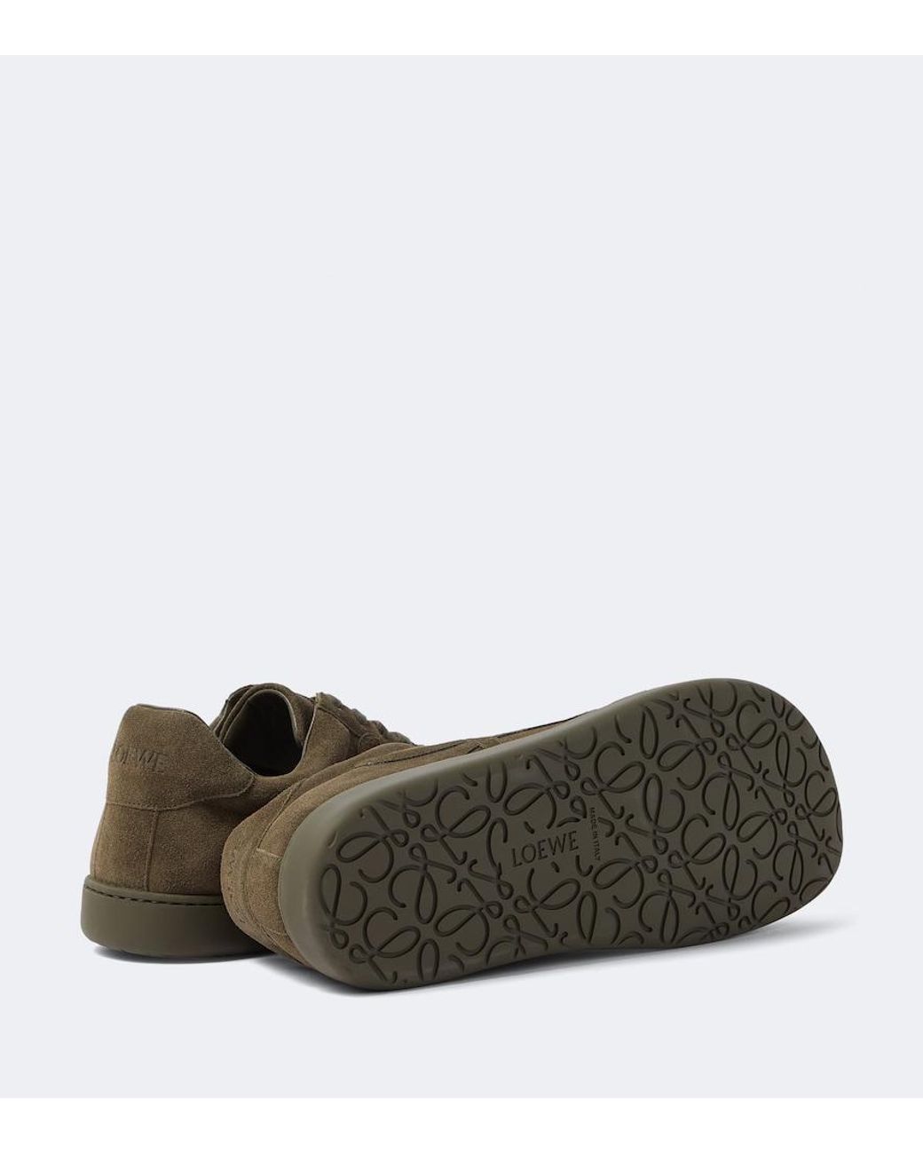 Loewe Green Suede Jambo Sneakers for men