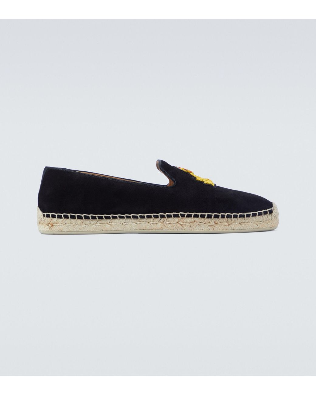 Christian Louboutin Leather Nanou Orlato Espadrilles in Black for ...