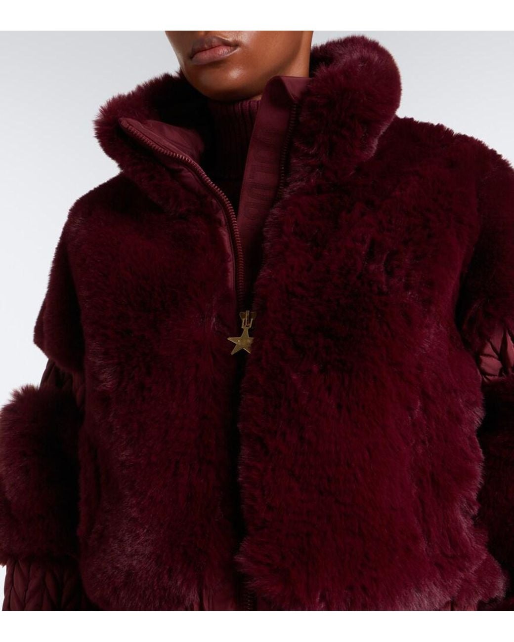 Goldbergh Purple Furry Ski Jacket