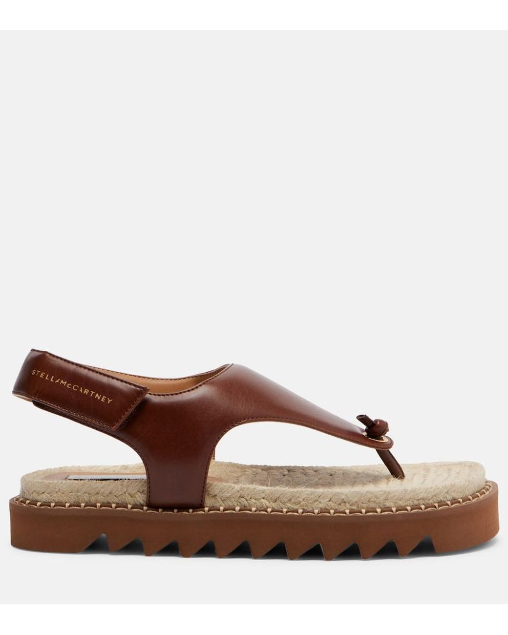 Stella McCartney Brown Gaia Thong Sandals