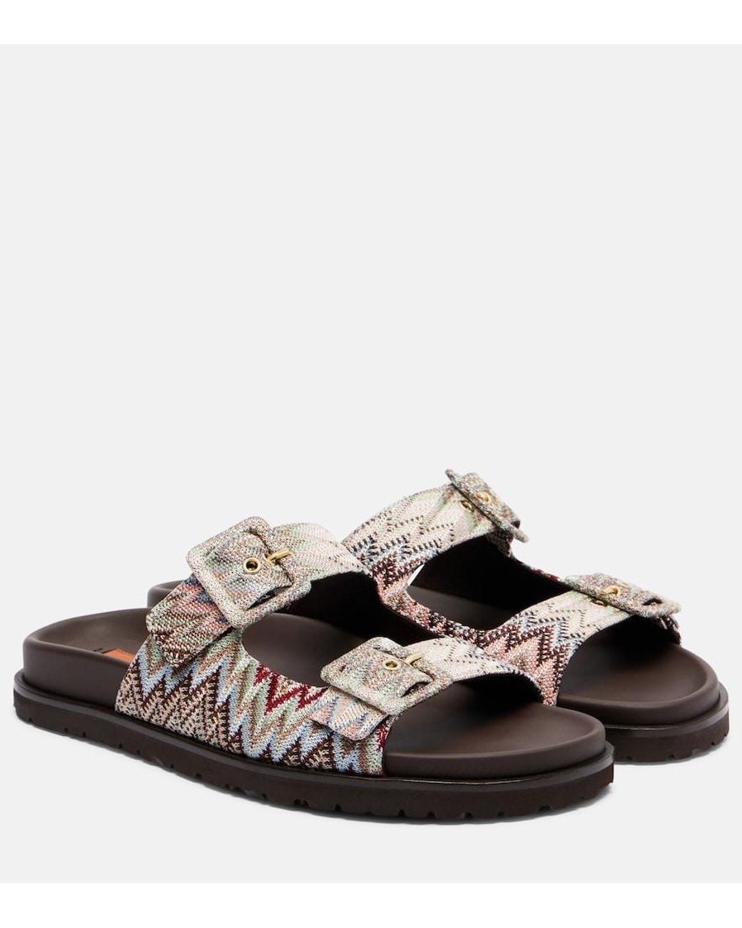 Missoni Black Clea Zigzag Sandals