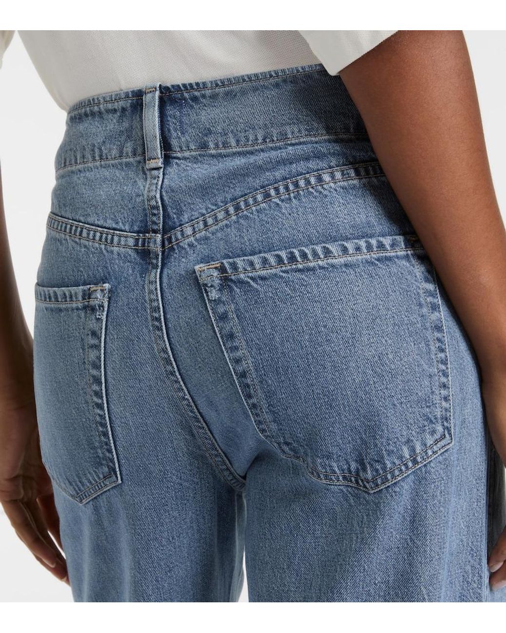 Citizens of Humanity Blue Boardwalk Wide-Leg Jeans