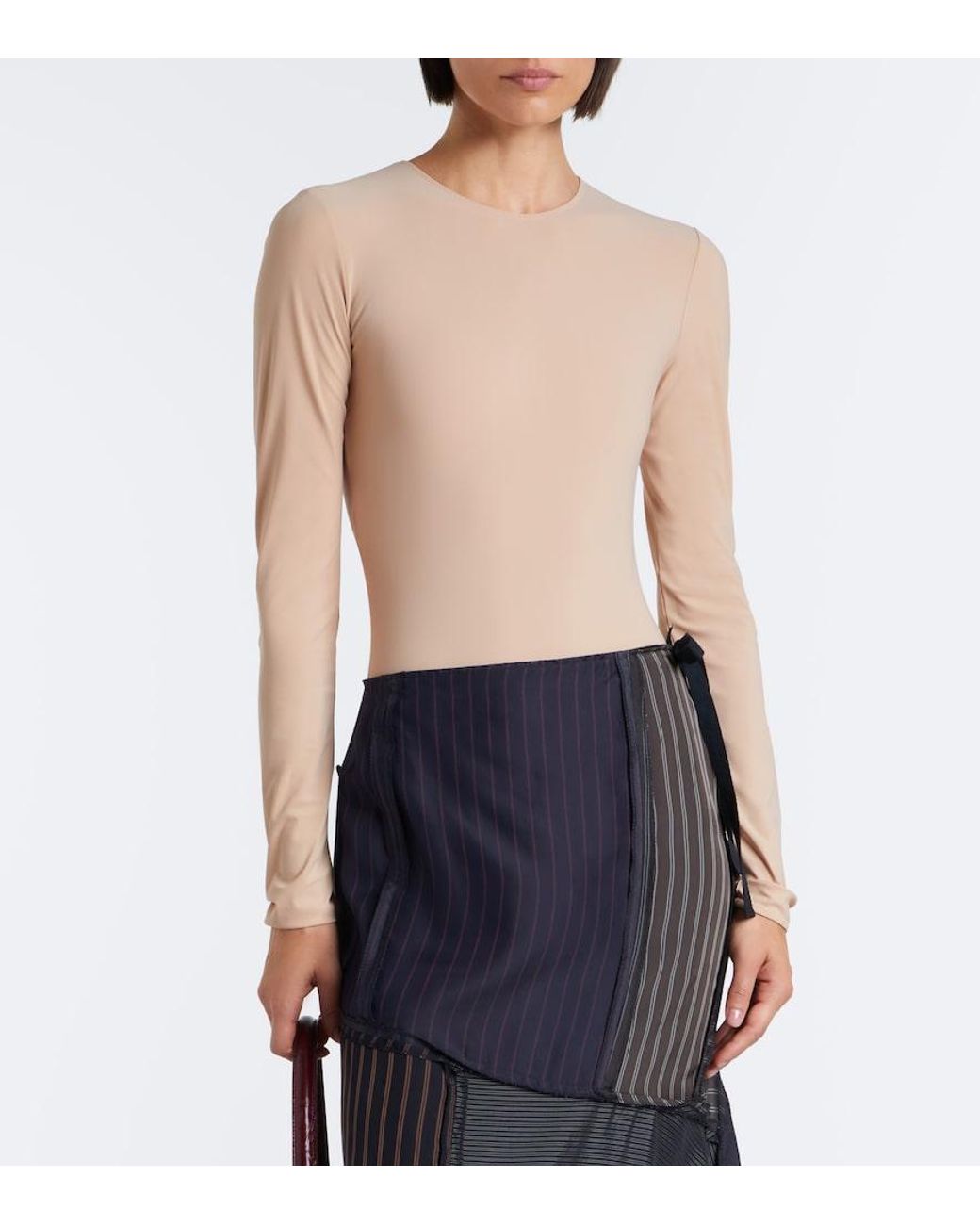 Maison Margiela Natural Jersey Bodysuit