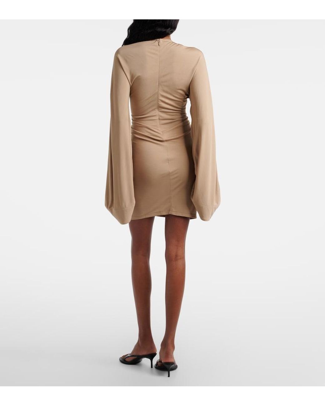 Christopher Esber Natural Salacia Ruched Minidress
