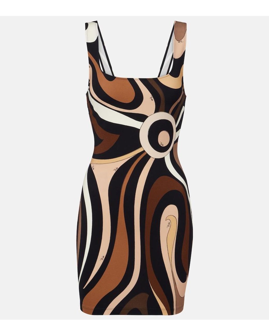 Emilio Pucci Black Marmo Jersey Minidress