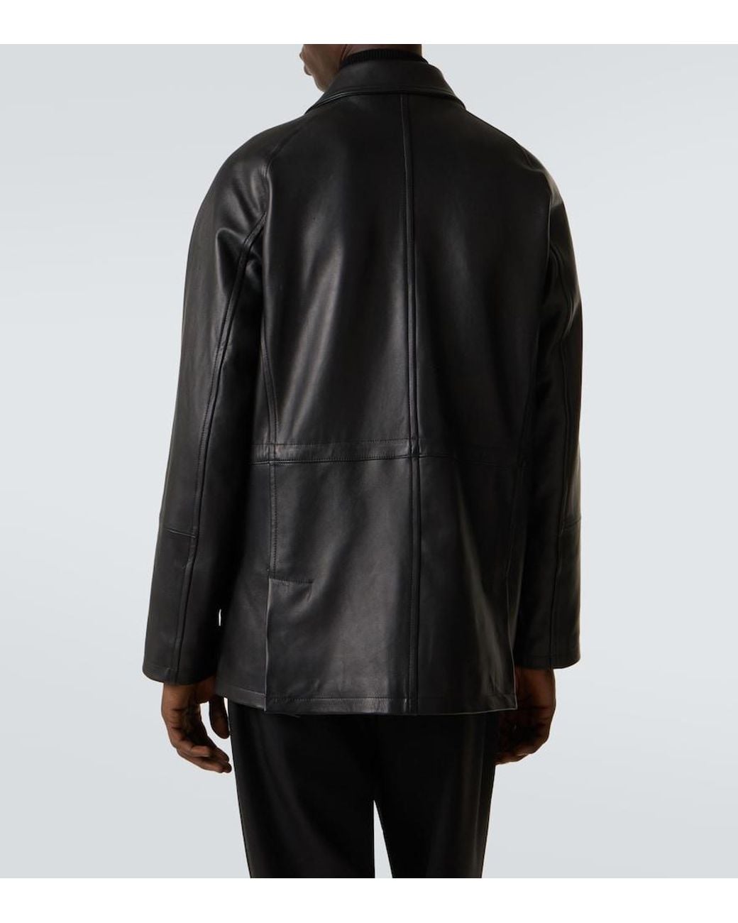 Saman Amel Lederjacke in Black für Herren