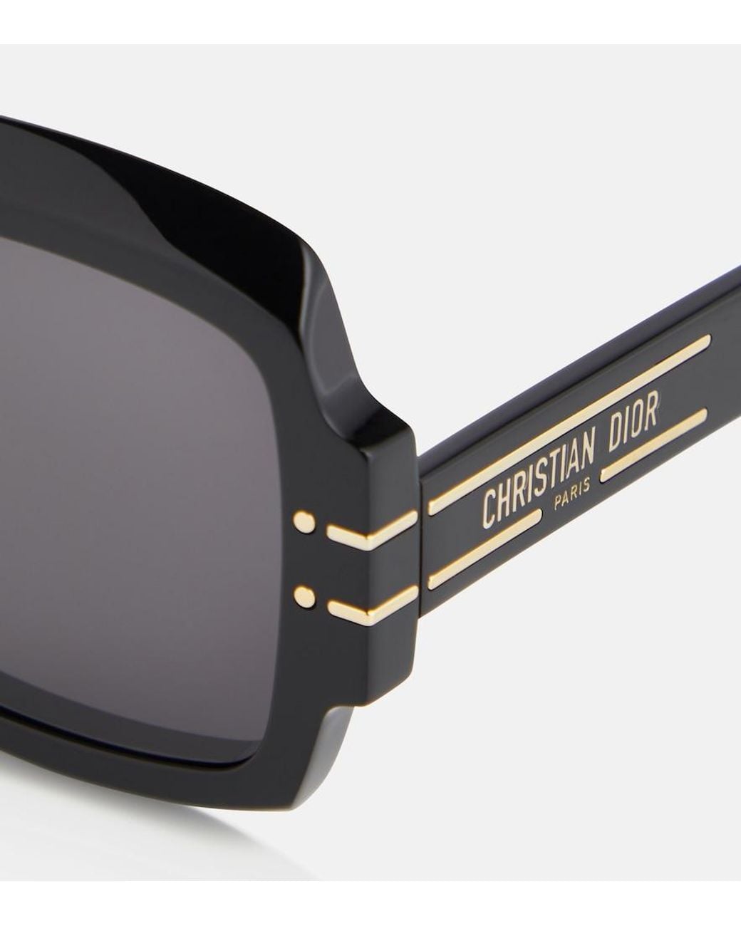 Dior Black Grey Square Sunglasses Signature S1u 10a0 55