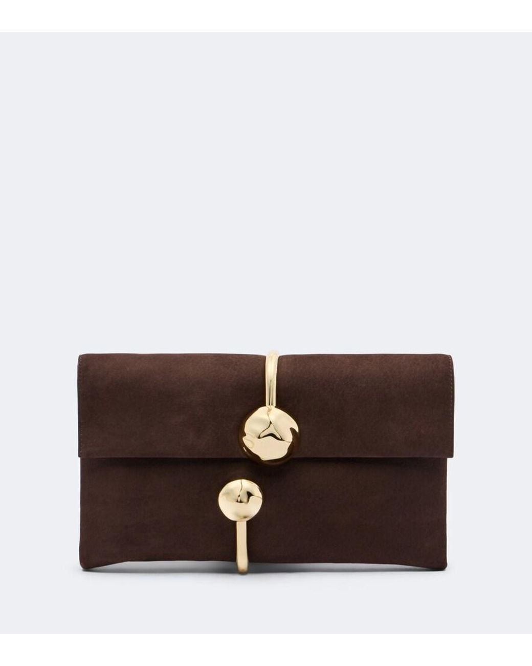 Jonathan Simkhai Brown Amaya Leather Clutch