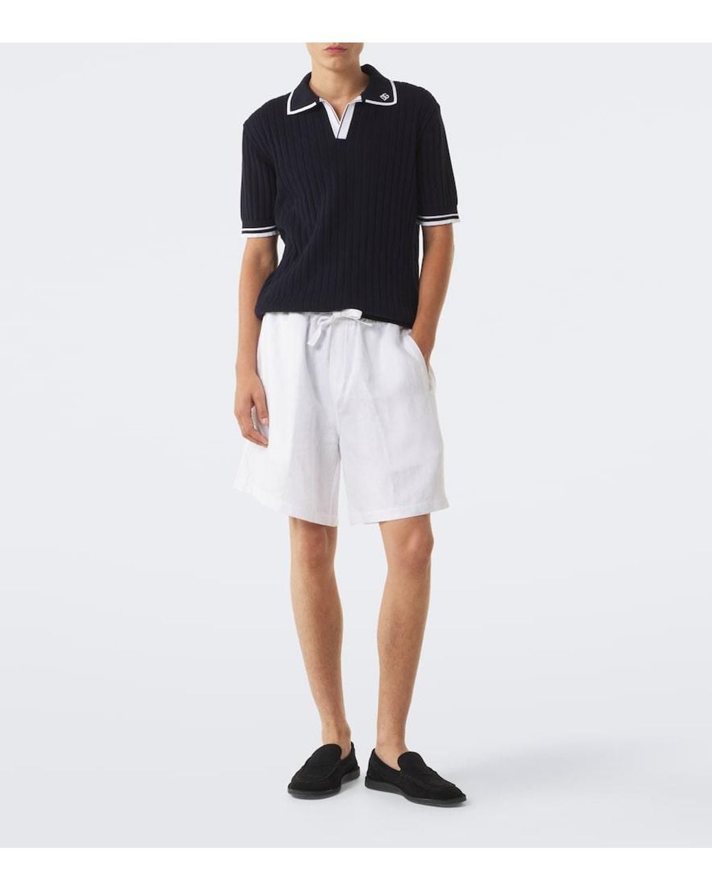 Dolce & Gabbana Black Dg Cotton Polo Shirt for men