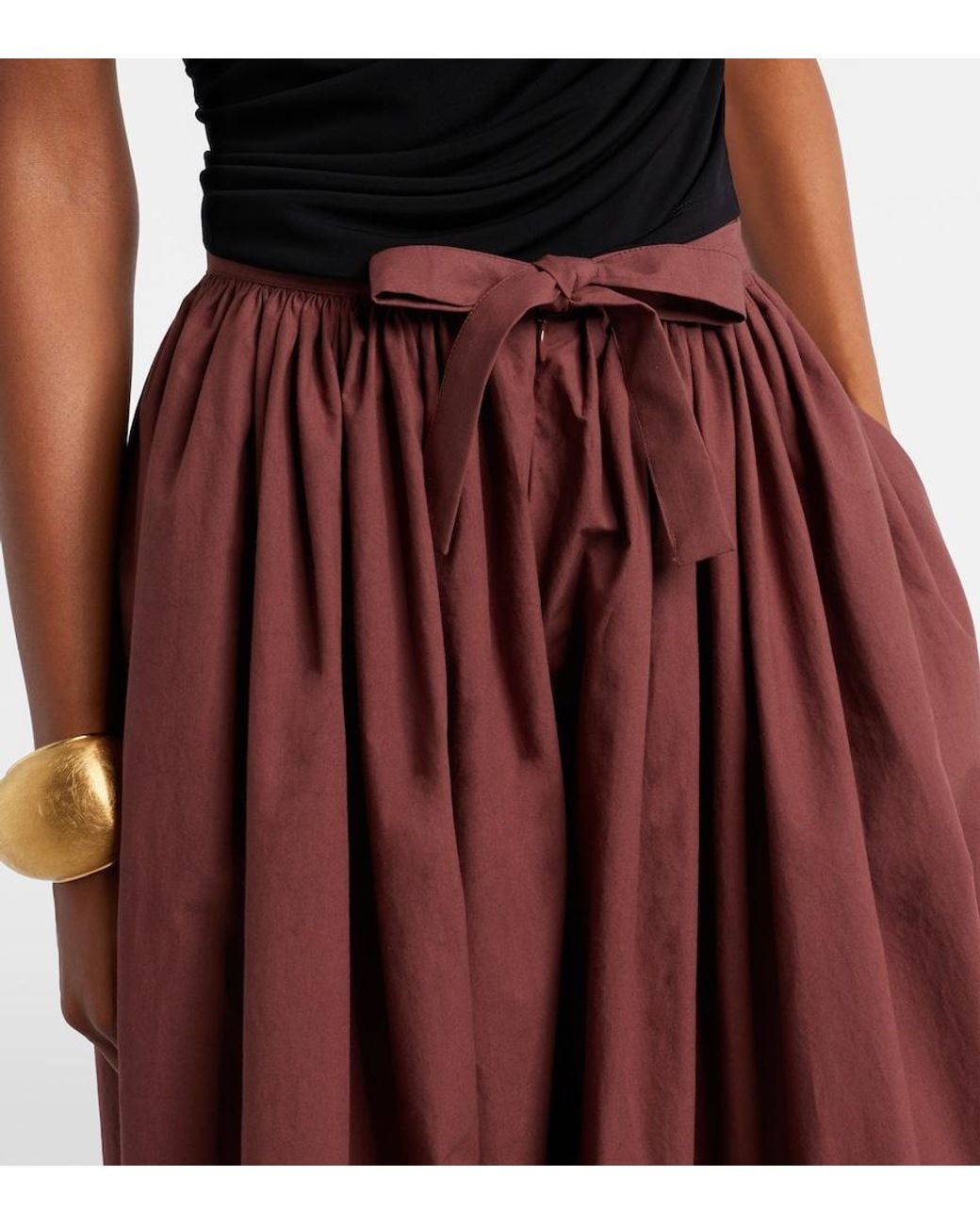 Christopher Esber Red Cotton Balloon Pants