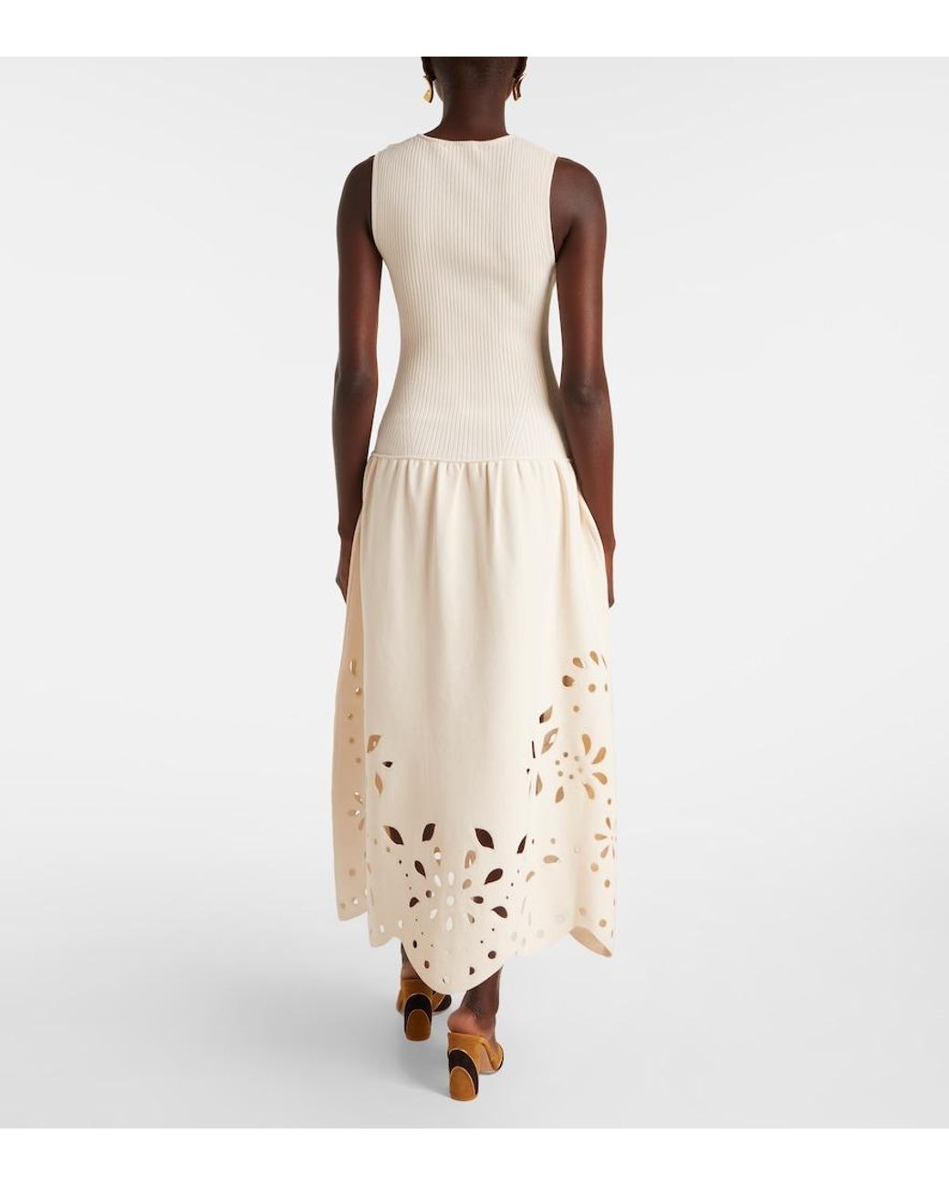 Ulla Johnson White Rosaline Broderie Anglaise Midi Dress