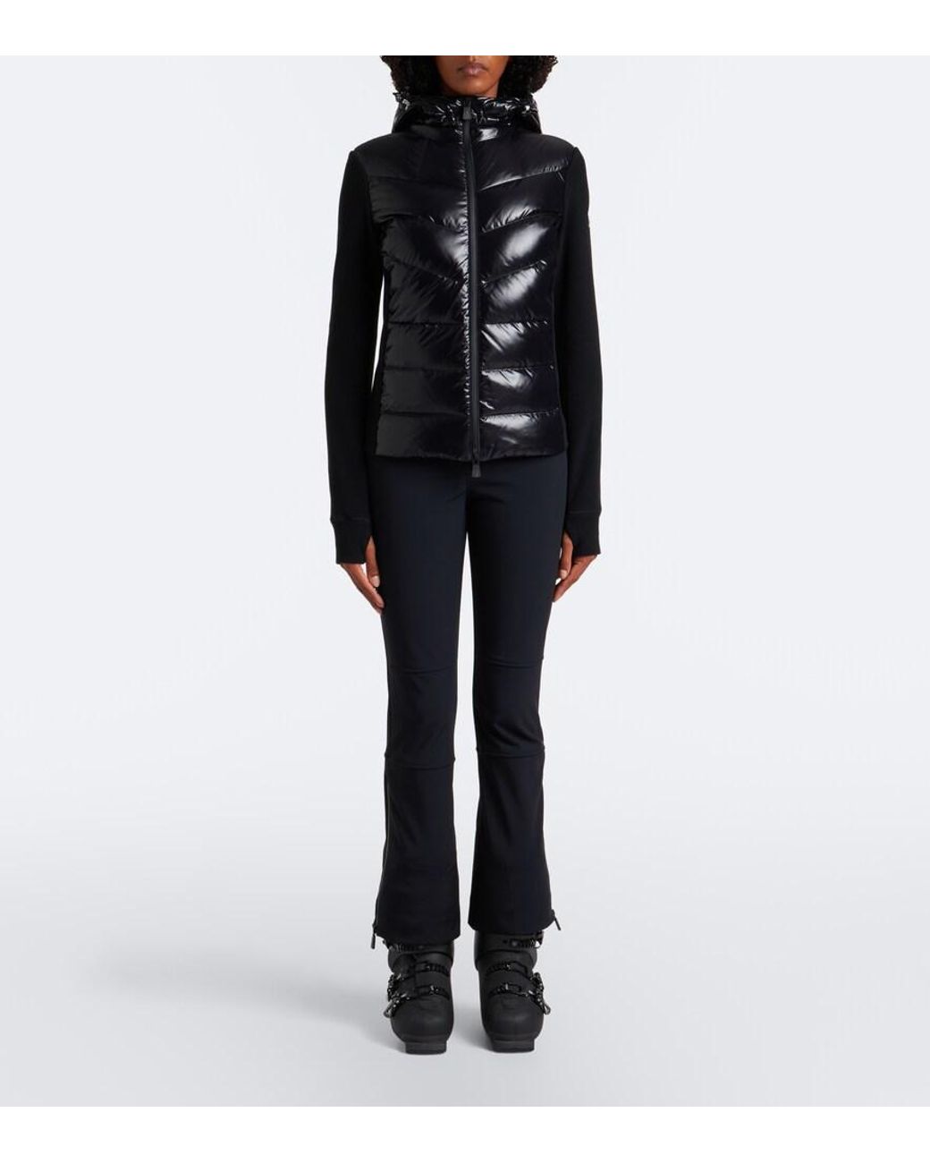 Moncler Black Down-Paneled Ski Jacket