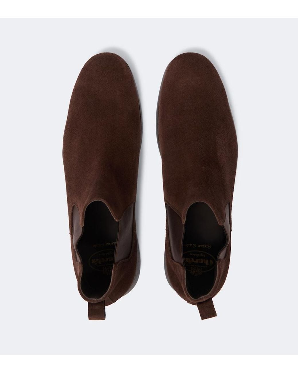 Church's Brown Rotherham Suede Chelsea Boots for men