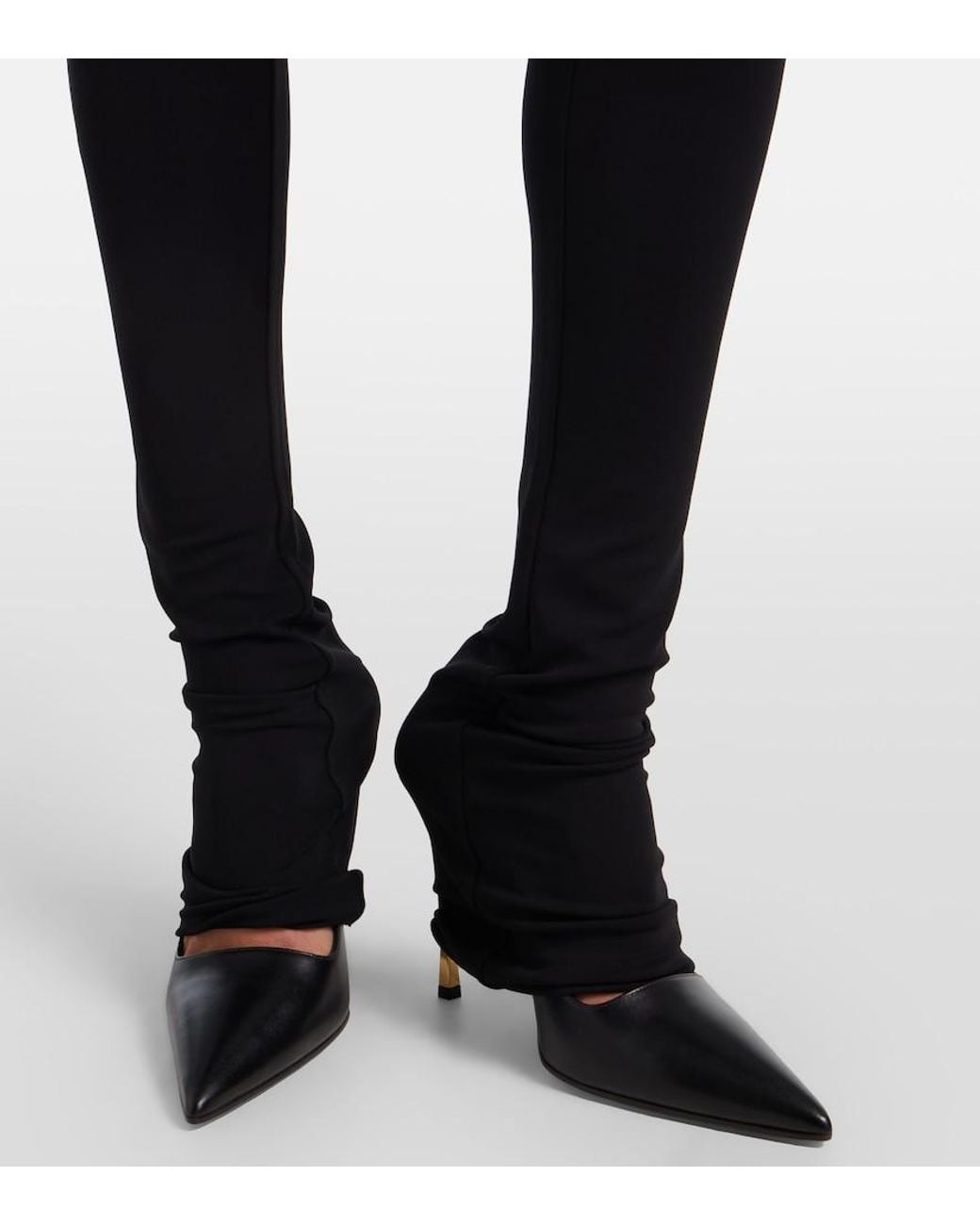 Gucci Black Crepe Jersey Slim Pants