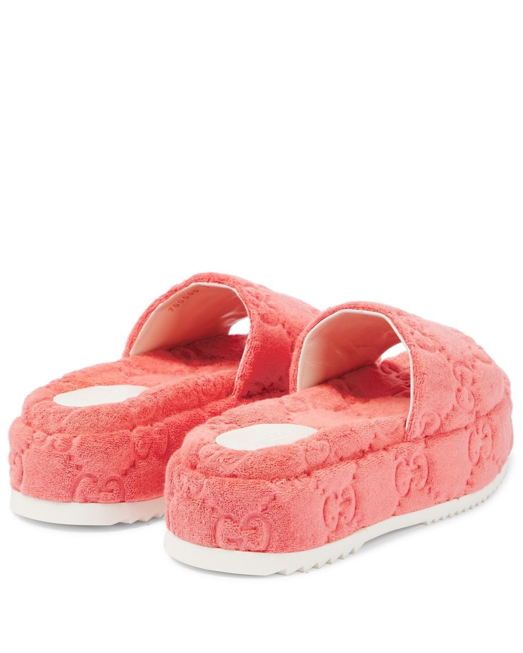 Gg roses best sale platform slide sandal