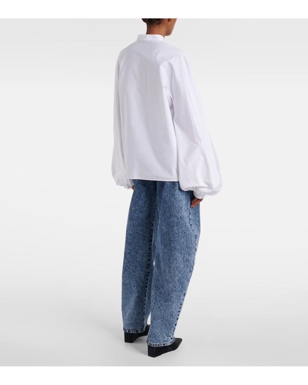 Alaïa White Cotton Poplin Shirt