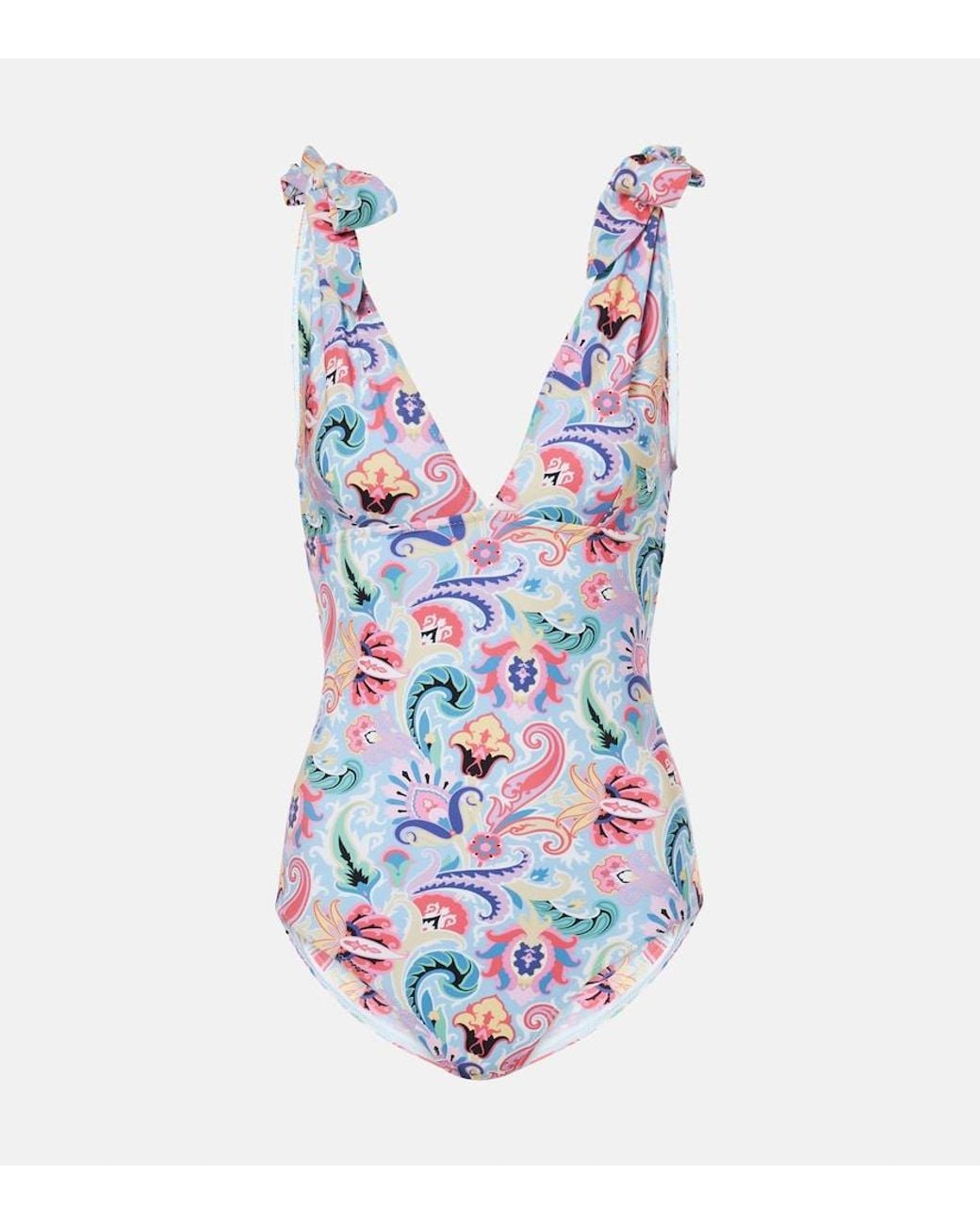 Etro White Paisley-Print Swimsuit