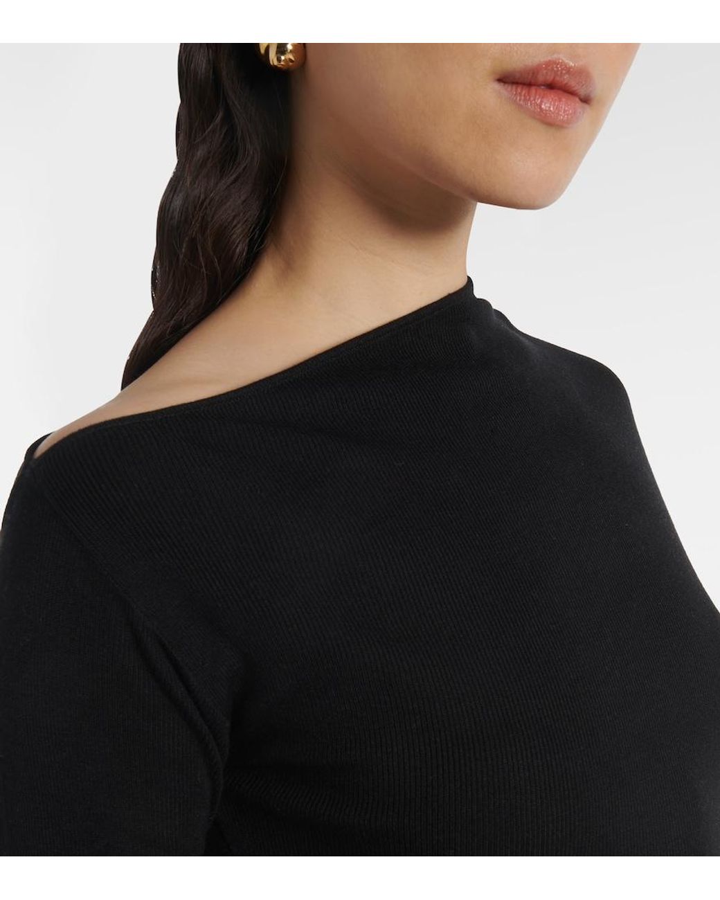 AYA MUSE Black Ciro Silk-Blend Maxi Dress