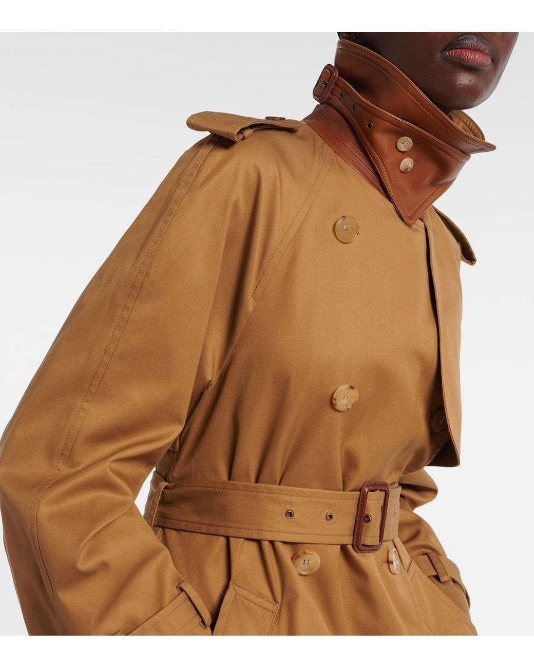Chloé Brown Cotton Gabardine Trench Coat