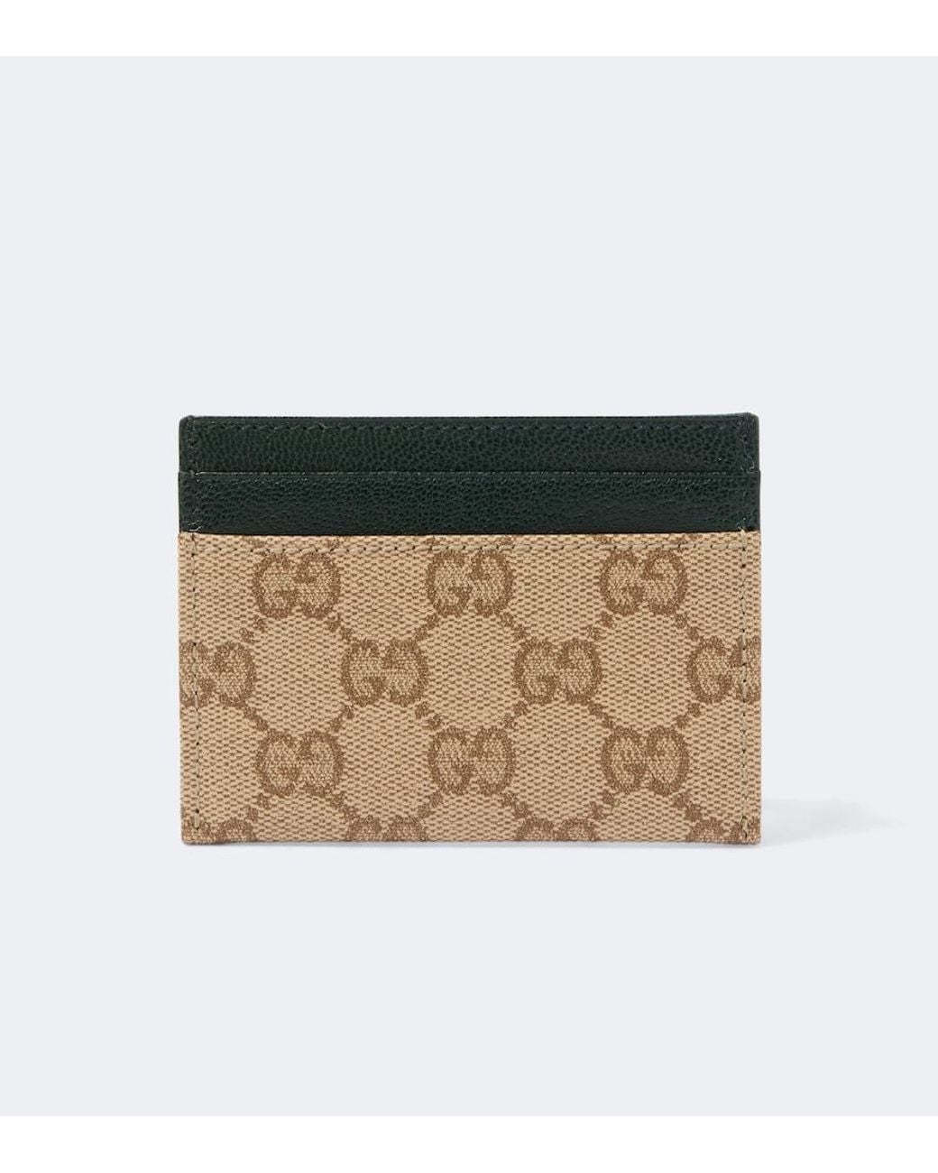 Gucci Natural Essence Classic Gg Canvas Card Holder for men