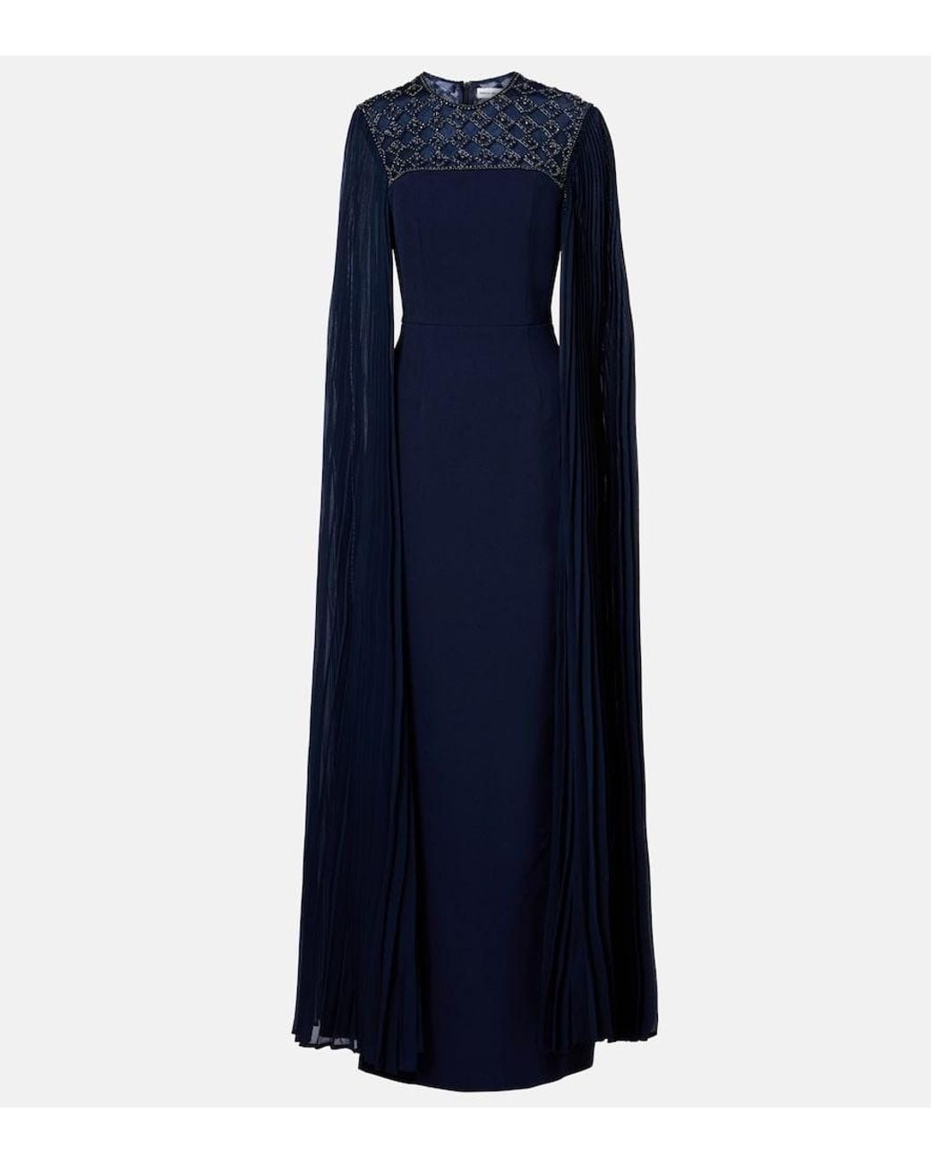 Rebecca Vallance Blue Memphis Embellished Gown