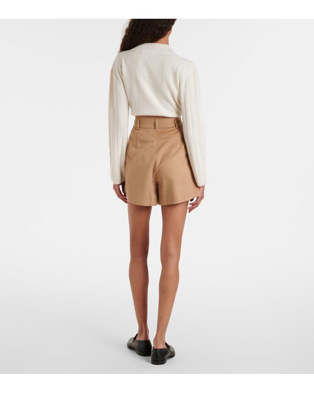 Max Mara Natural Wool Shorts
