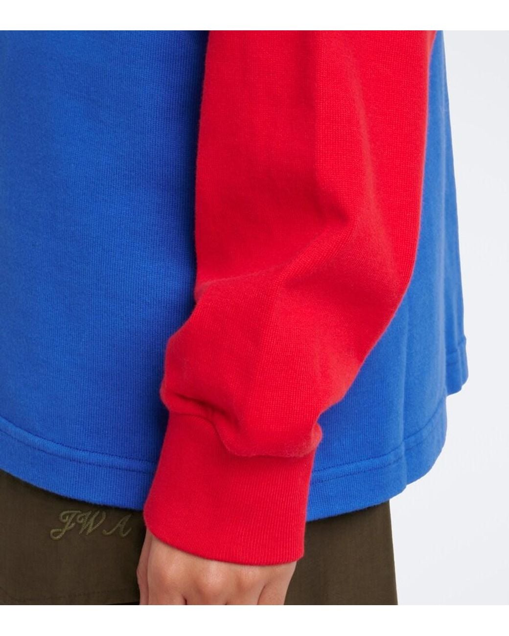 J.W. Anderson Red Cotton Jersey Polo Shirt