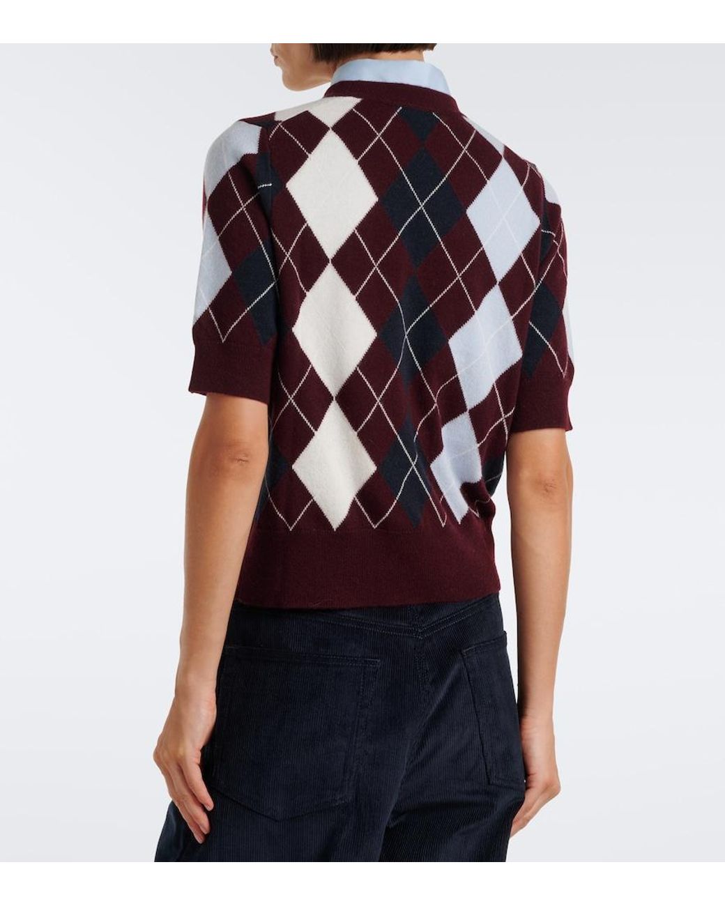 arch4 Multicolor Bronagh Argyle Cashmere Sweater