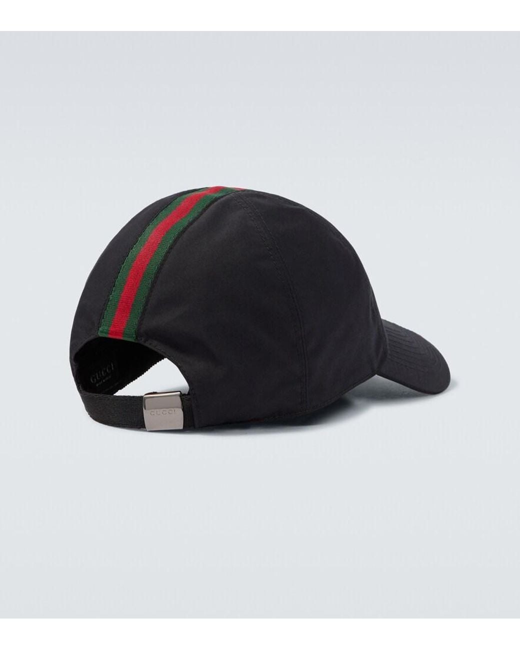 Gucci Baseballcap Web Stripe Aus Canvas in Black für Herren