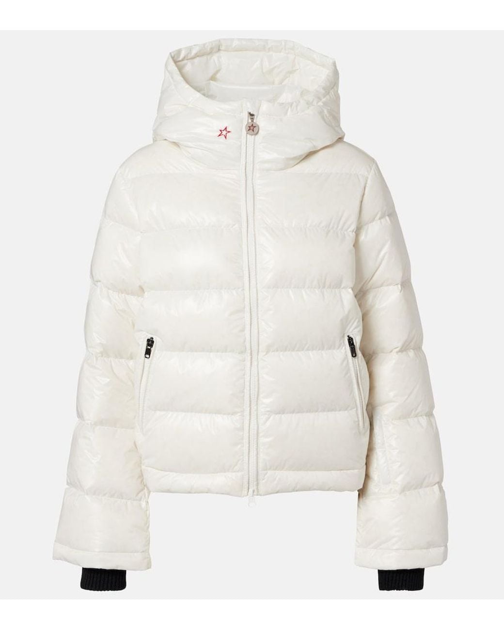 Perfect Moment White Polar Flare Down Ski Jacket