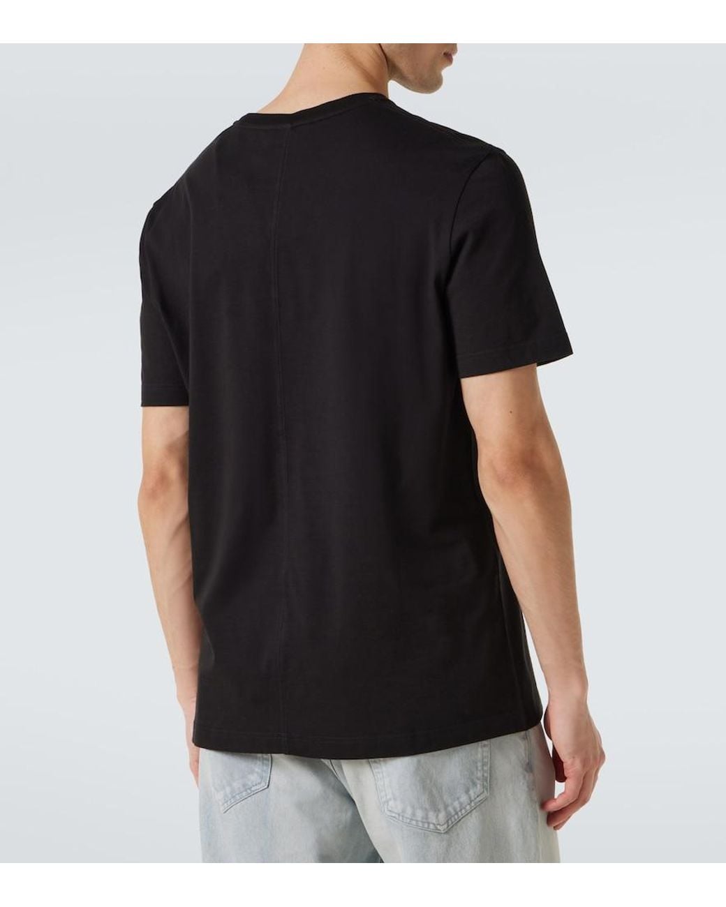 The Row Black Luke Cotton Jersey T-Shirt for men