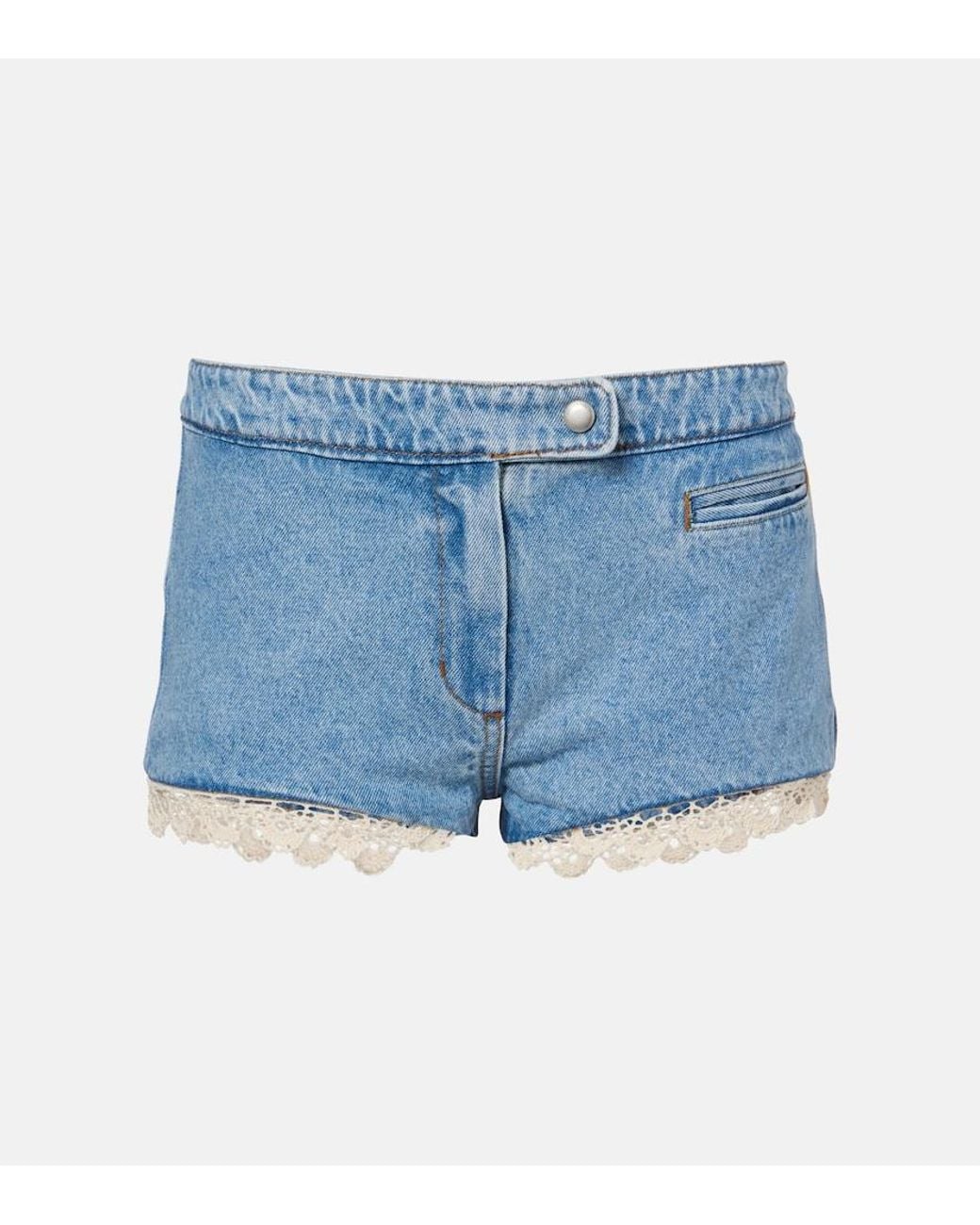 Magda Butrym Blue Denim Shorts